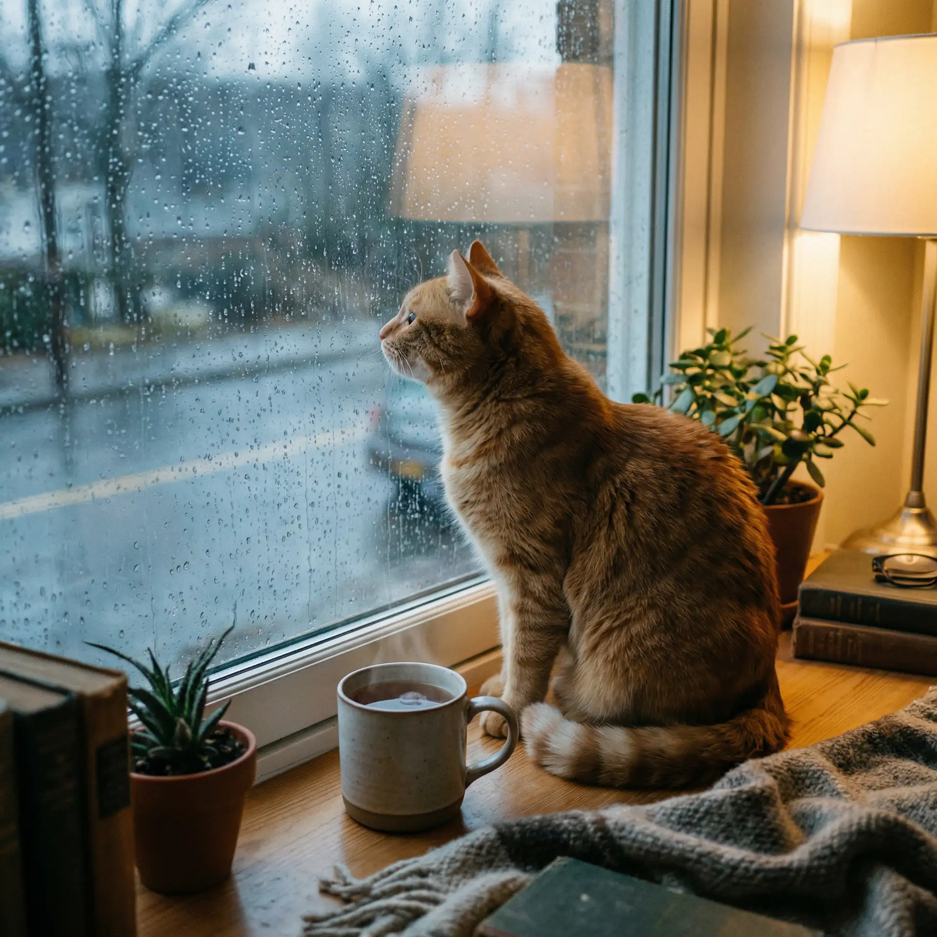 猫咪望着窗外的雨 - 黑帮老大和他的365日未删减